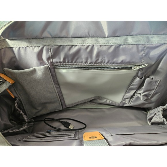 Nordace Siena Smart Pro Tote Travel Bag Grey RFID USB Charging Backpack NWT - Picture 9 of 15